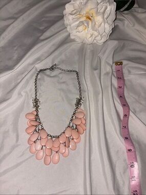 Women's Pink Bib Statement Necklace - Fashion Brand